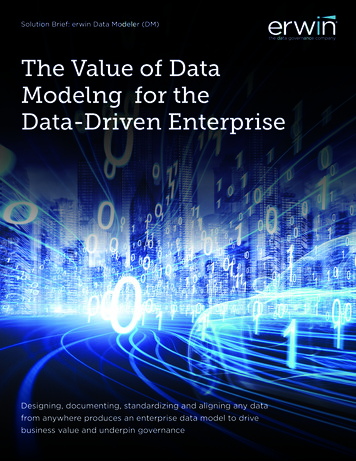 The Value Of Data Modelng For The Data-Driven Enterprise