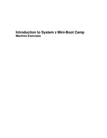 Introduction To System Z Mini-Boot Camp