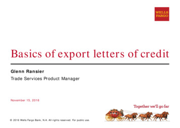 Basics Of Export Letters Of Credit - Wells Fargo