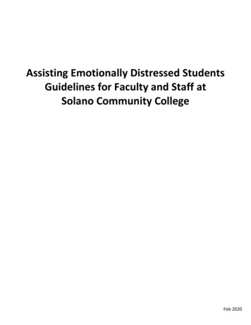 Assisting Emotionally Distressed Students Guidelines For .