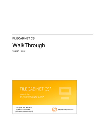 FileCabinet CS WalkThrough