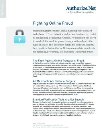 Fighting Online Fraud - Authorize 