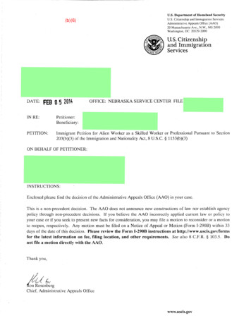 And Immigration Services - USCIS