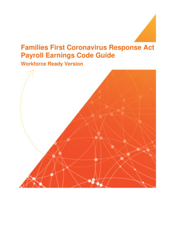 Families First Coronavirus Response Act Payroll Earnings .