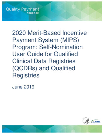 2020 Merit-Based Incentive Payment System (MIPS) Program .