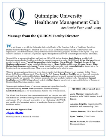 Quinnipiac University Healthcare Management Club