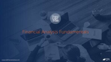 Financial Analysis Fundamentals