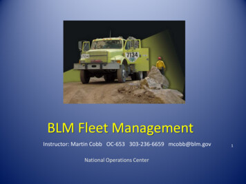 BLM Fleet Management