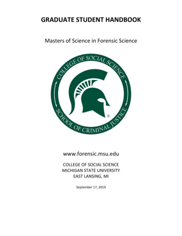 Forensic Science Handbook - Michigan State University