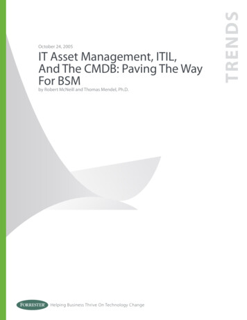 IT Asset Management, ITIL, And The CMDB: Paving The Way .