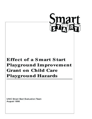 Effect Of A Smart Start Playground Improvement Grant On .