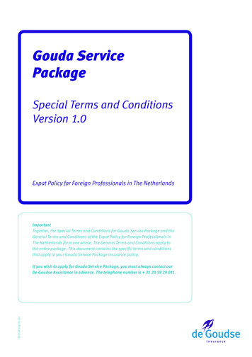 Gouda Service Package - De Goudse Verzekeringen