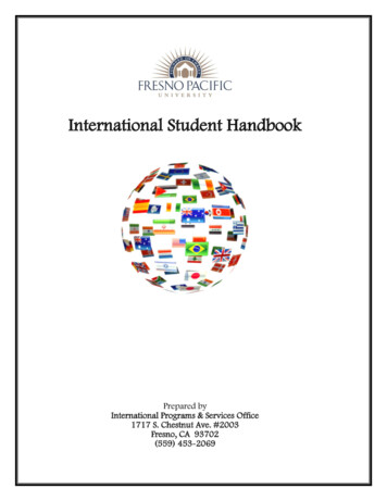 International Student Handbook - Fresno