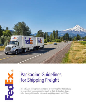 Packaging Guidelines For Shipping Freight - FedEx