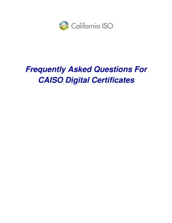 Frequently Asked Questions For ISO Digital Certificates