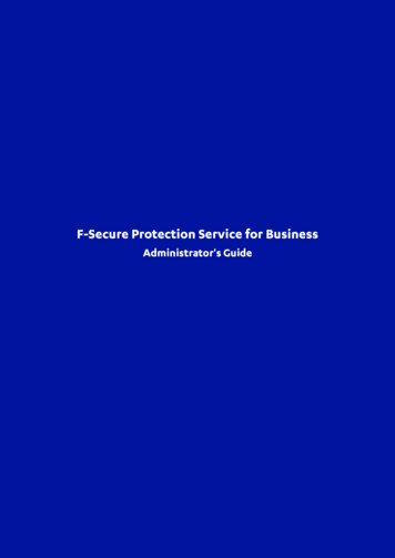 F-Secure Protection Service For Business