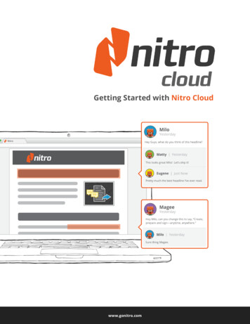 Nitro Cloud - Getting Started Kit