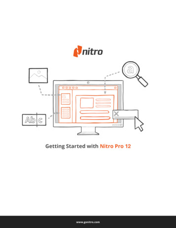 Getting Started With Nitro Pro 12