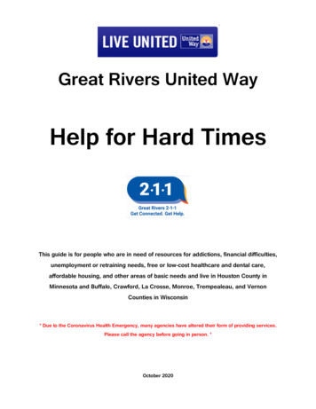 Help For Hard Times - Great Rivers 2-1-1