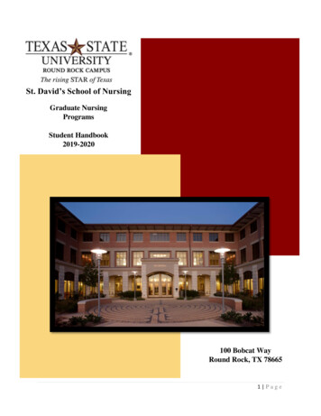 Graduate Programs Student Handbook 2019-2020 Revised