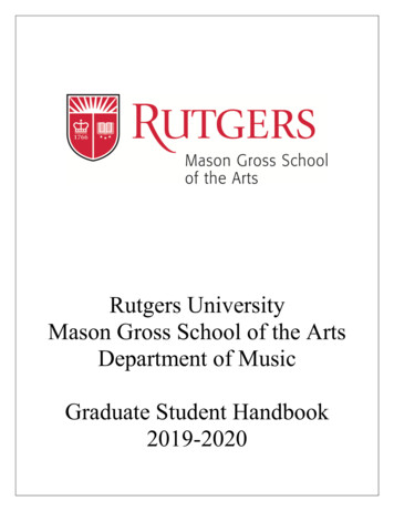Rutgers University Mason Gross School Of The Arts .