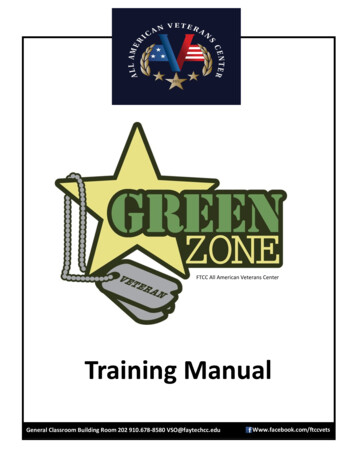 Training Manual - Fayetteville Technical Community College