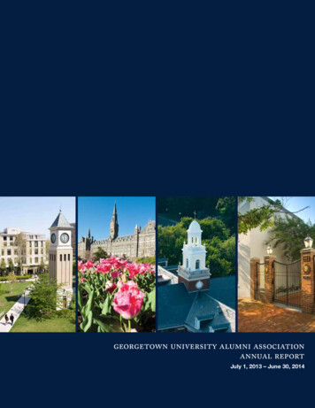 Georgetown University Alumni Association Annual Report