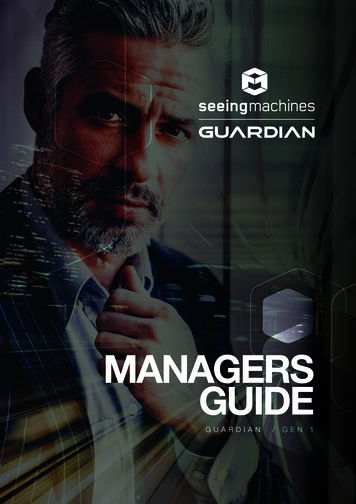 Guardian Managers Guide - Seeing Machines