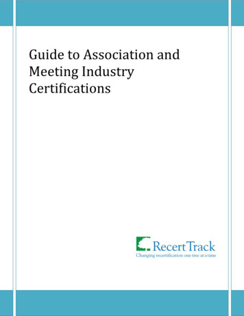Guide To Association And Meeting Industry Certifications