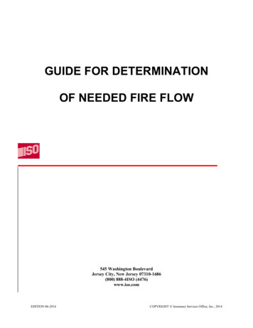 Guide For Determination Of Required Fire . - ISO Mitigation