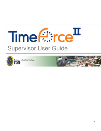 Supervisor User Guide