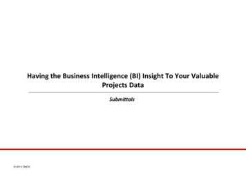 Having The Business Intelligence (BI) Insight To Your .