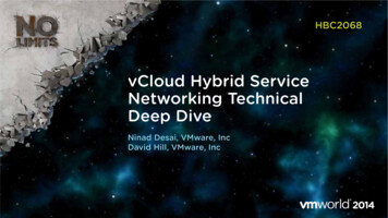 VCloud Hybrid Service Networking Technical Deep Dive