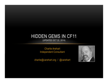 Hidden Gems In CF11 - CArehart 