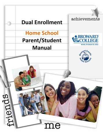Dual Enrollment Home School Parent/Student Manual