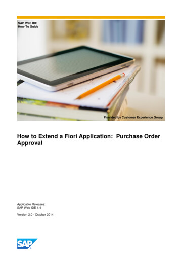 How To Extend A Fiori Application . - SAP Community