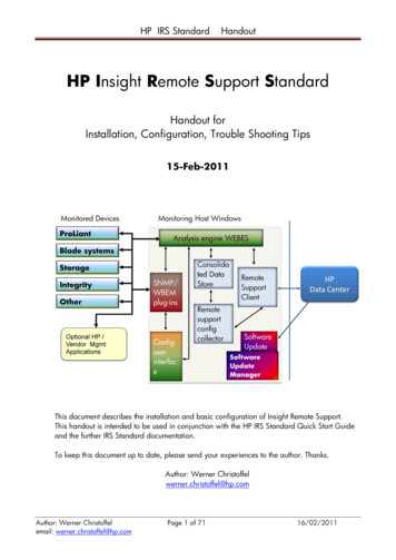 HP Insight Remote Support Standard