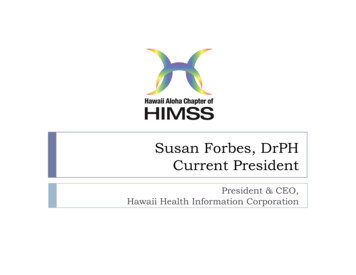 Susan Forbes, DrPH Current President