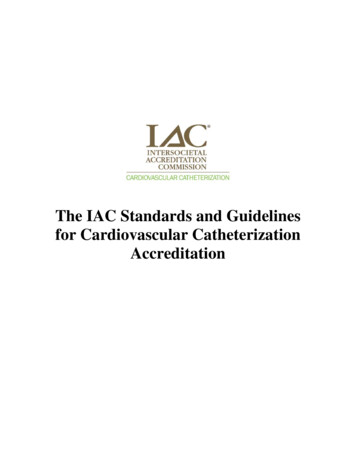 IAC Standards & Guidelines For Cardiovascular .