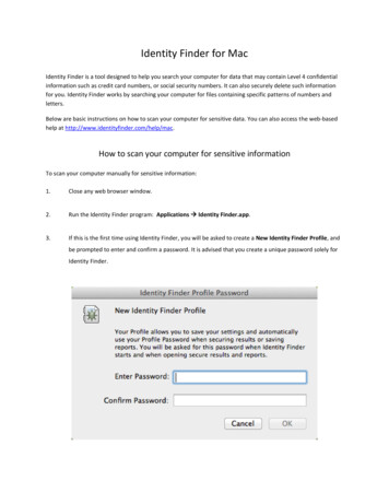 Identity Finder For Mac - Policy.security.harvard.edu