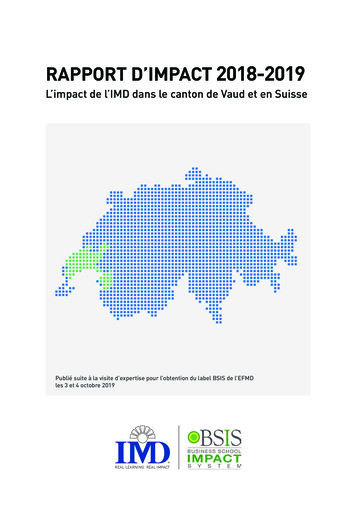RAPPORT D’IMPACT 2018-2019 - Owp.imd 