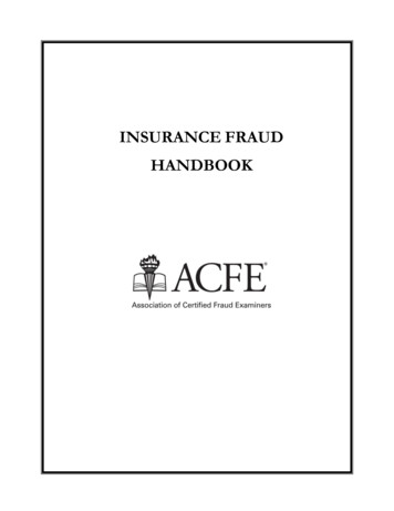 Insurance Fraud Manual - ACFE