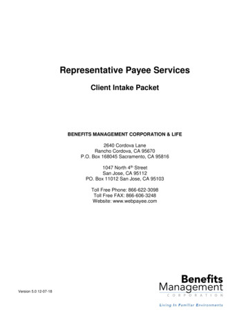 Intake Packet - Benefits Management Corporation