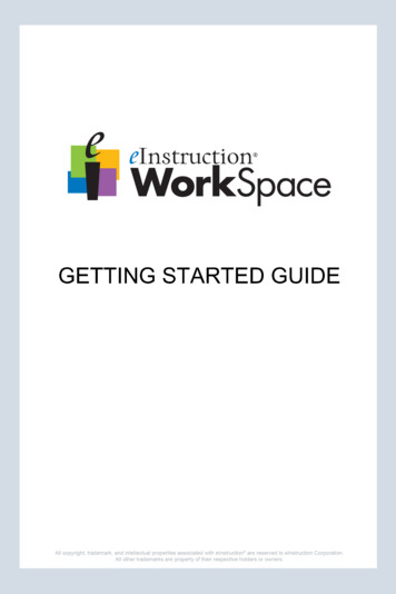 Workspace Getting Started Guide En