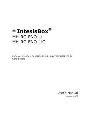 IntesisBox MH-RC-ENO-1i/1iC English User Manual