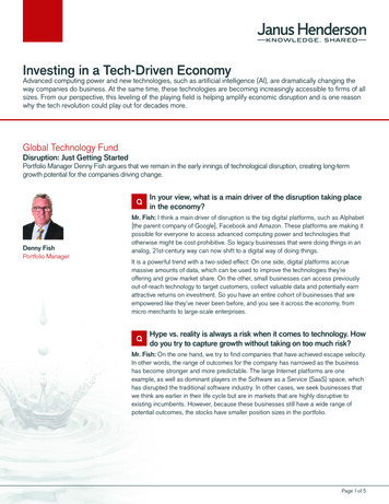 Investing In A Tech-Driven Economy