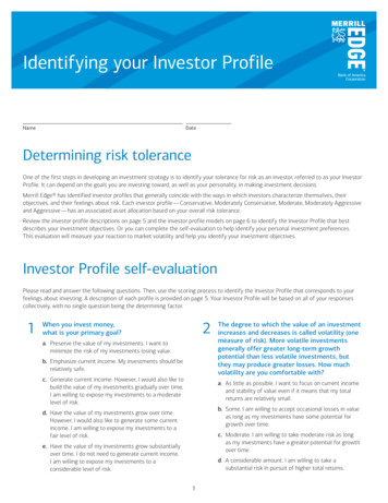 Identifying Your Investor Profile - Merrill