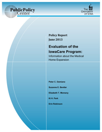 Evaluation Of The IowaCare Program - Ppc.uiowa.edu