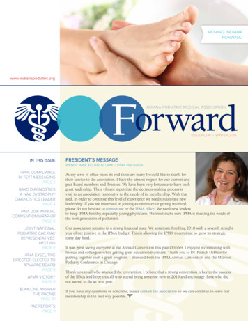 INDIANA PODIATRIC MEDICAL ASSOCIATION ISSUE FOUR 