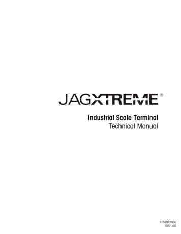 Industrial Scale Terminal Technical Manual